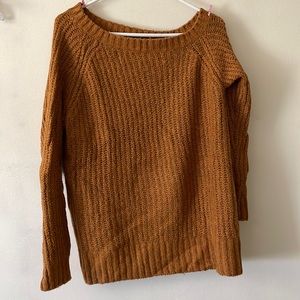 AMERICAN EAGLE Knitted Off The Shoulder Sweater